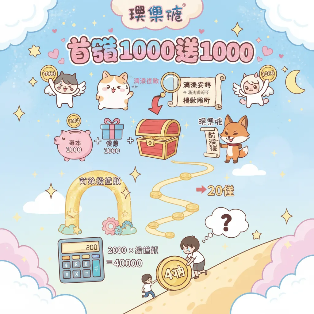 首儲1000送1000：破解流水要求與提款限制的關鍵攻略