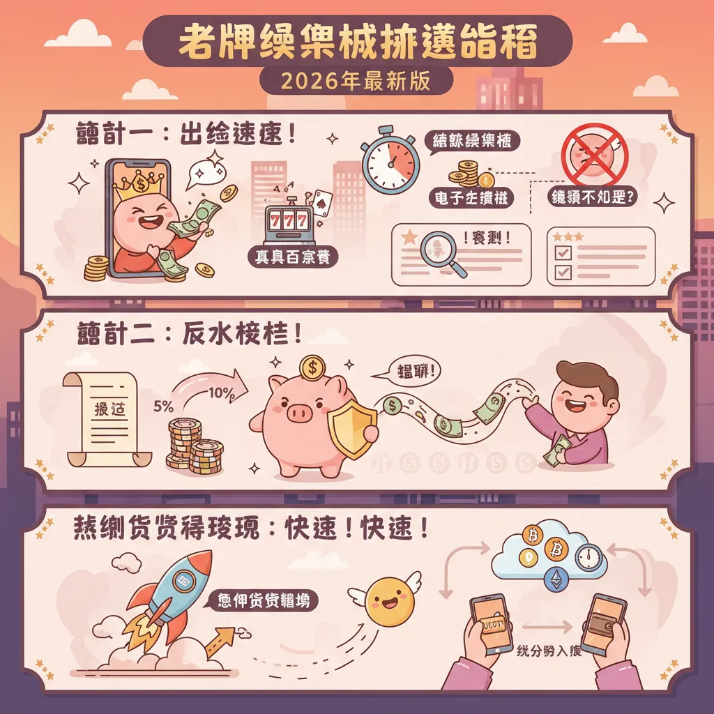 老牌娛樂城怎麼挑？看懂出金速度與返水機制最穩