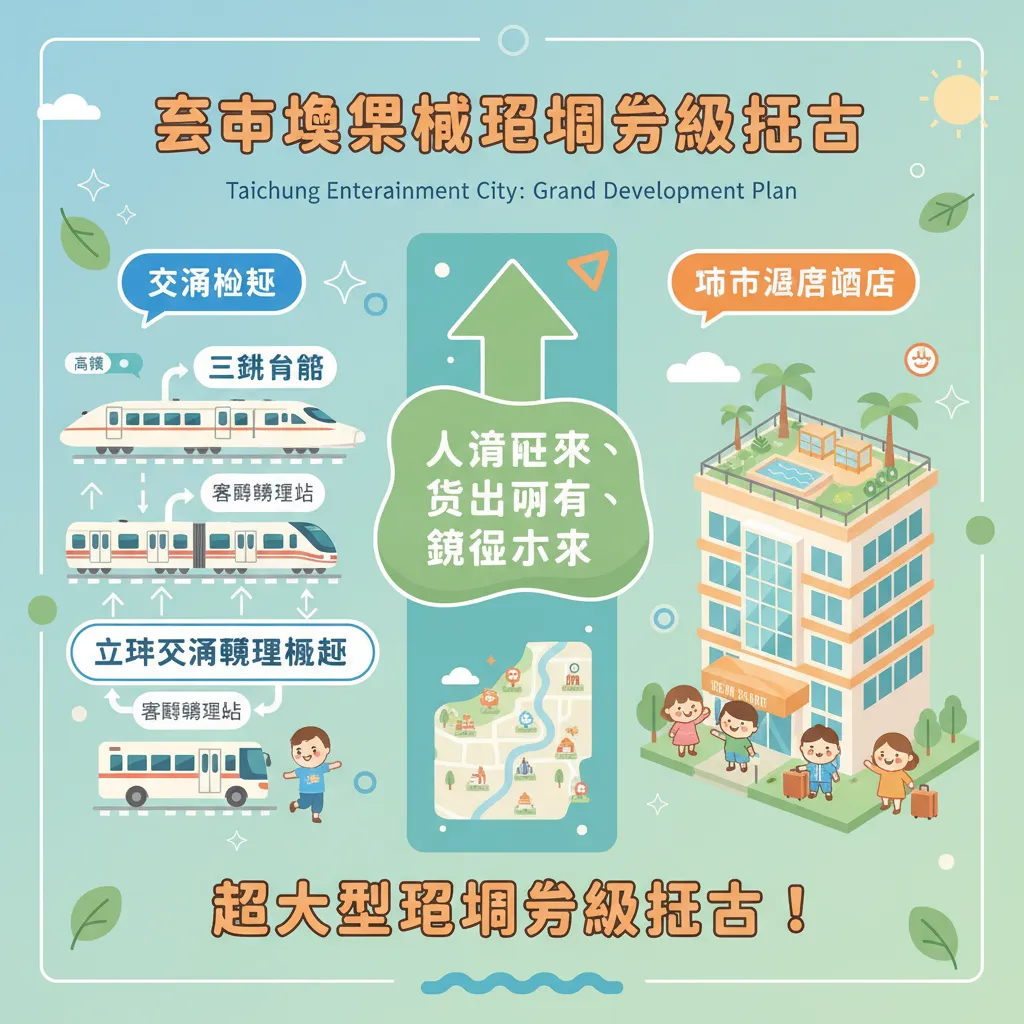 從交通樞紐到城市度假酒店，臺中娛樂城帶動區域發展